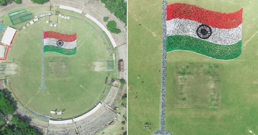 Chandigarh sets New Guinness World Record for largest human chain forming Waving National Flag