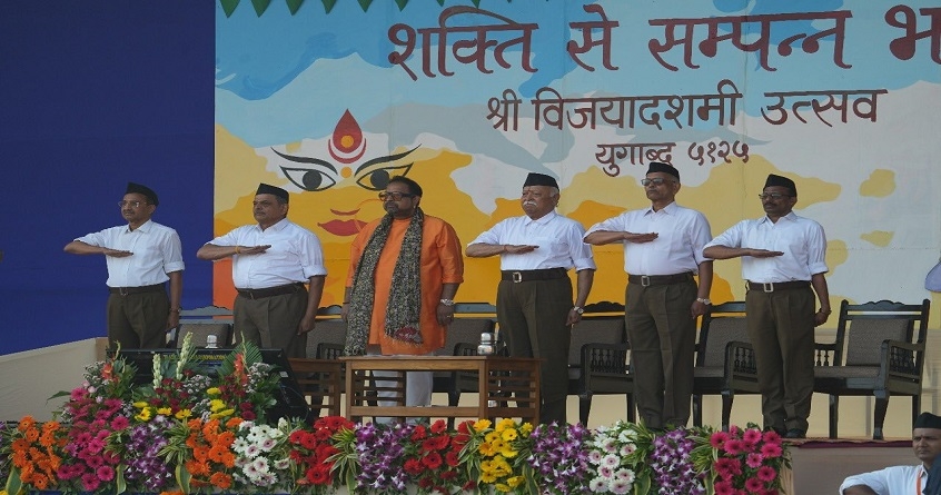 Annual Vijayadashami festival celebrated in the prominent presence of Mohan Bhagwat and singer Shankar Mahadevan at Nagpur - Abhijeet Bharat