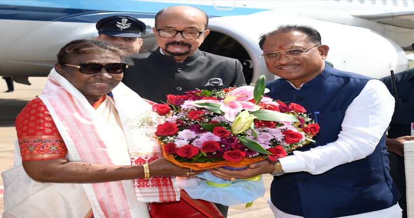 president draupadi murmu visits chhattisgarh