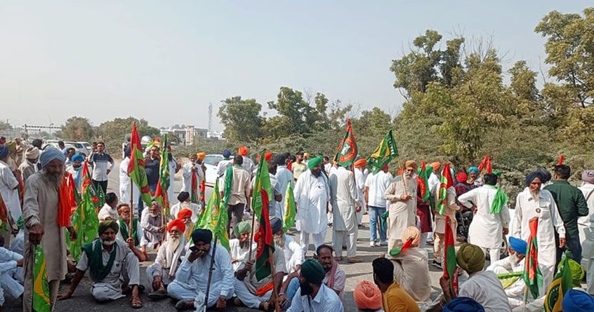 farmers protest continues in punjab 