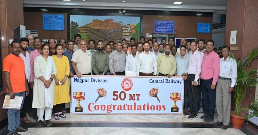 Central Railway Nagpur Division ranked 8th in the country