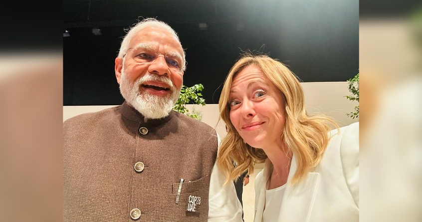 Giorgio Meloni and PM Modi