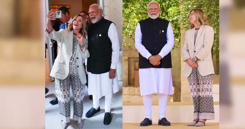 Giorgio Meloni and PM Modi