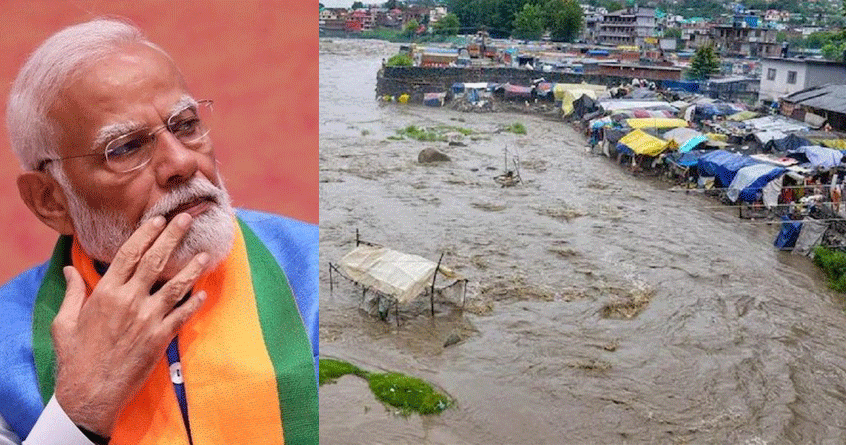 Heavy rain and cloud burst in Himachal Pradesh