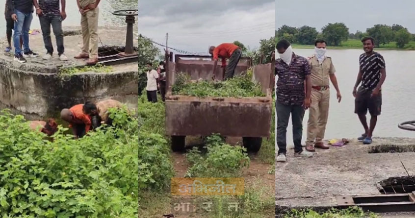 Mother jumps into pond with 2 innocent children tied on her back in Buldhana